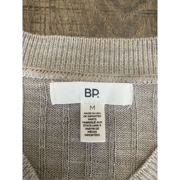 BP. Womens Nordstrom Reagan Rib Crop Sweater gray Heather Size Medium - Picture 4 of 7